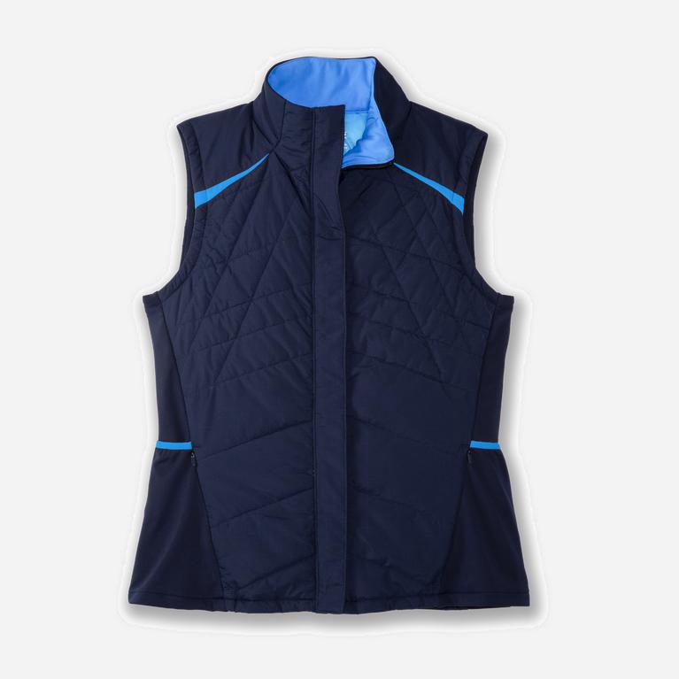 Brooks Shield Hybrid Löparväst Dam 125403-JQZ Marinblå/Blå